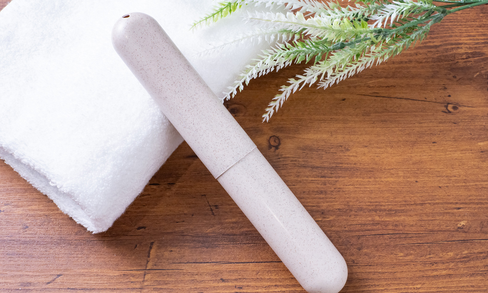 もみ殻由来 歯ブラシケース（Husk Tooth Brush Case）