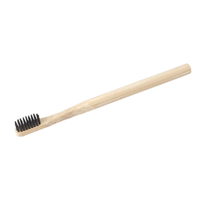 丸手竹歯ブラシ(黒)(Round Handle Bamboo ToothBrush (black) – kintsugi -)