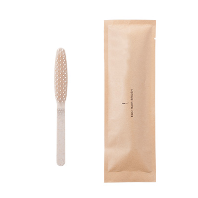 もみ殻由来 ヘアブラシ[袋タイプ]（ECO Hair Brush -Bag Type-）