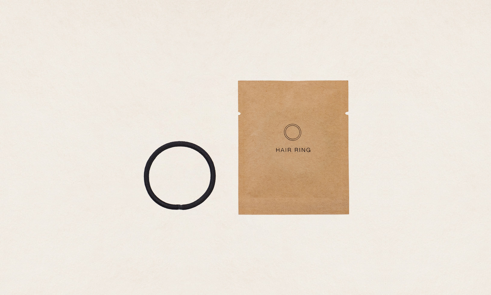ヘアゴム[紙袋タイプ]（ECO Hair Ring -Bag Type-）