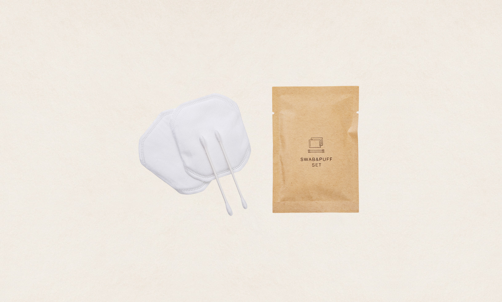 綿棒&コットンセット[紙袋タイプ]（ECO Swab&Puff Set -Bag Type-）