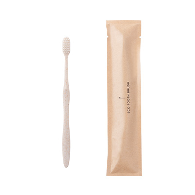 もみ殻由来　歯ブラシ[袋タイプ]（ECO Tooth Brush -Bag Type-）