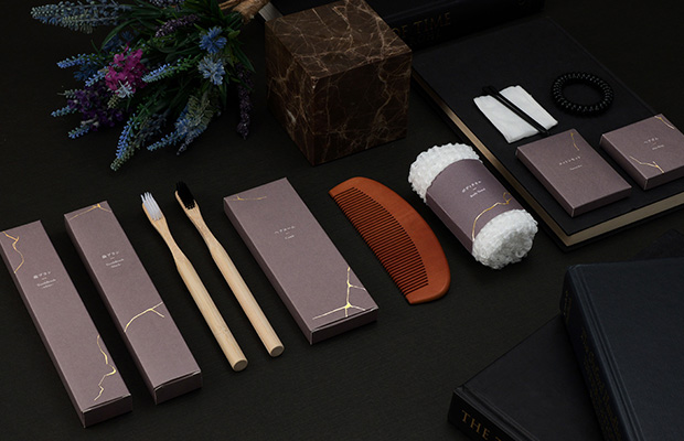 エコで上品な印象をもたらす金継ぎパッケージ