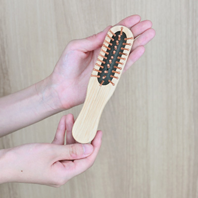 竹ヘアブラシ[袋タイプ]（SUS Bamboo Hair Brush -Bag Type-）