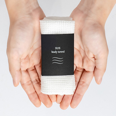 ボディタオル[ブラックシリーズ]（SUS Body Towel -Black-）