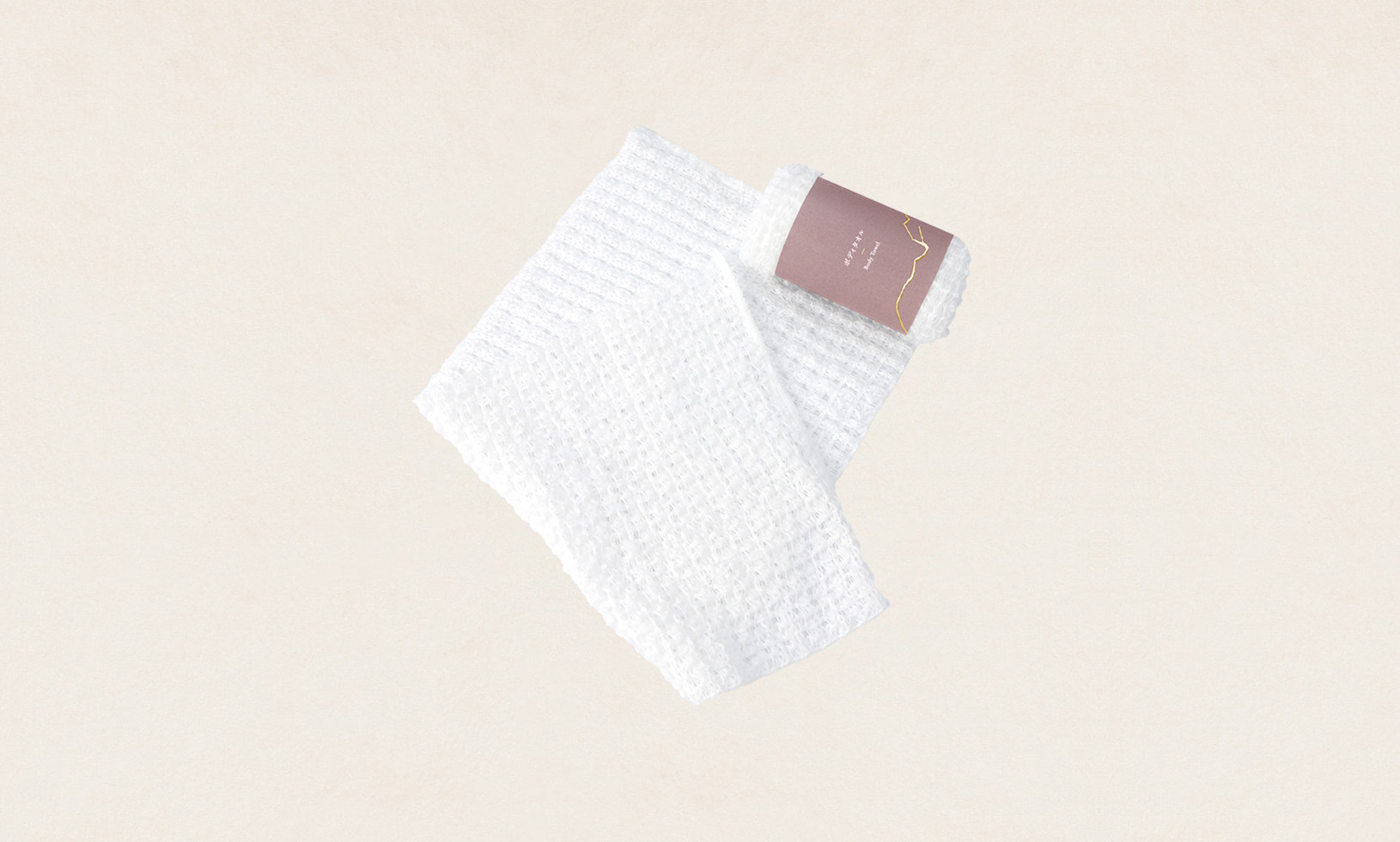 PLA伸縮ボディタオル – kintsugi -（SUS PLA Body Towel – kintsugi -）