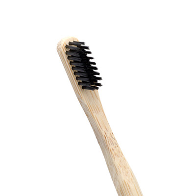 丸手竹歯ブラシ（黒）- kintsugi -（SUS Round Handle Bamboo Tooth Brush [black] – kintsugi -）