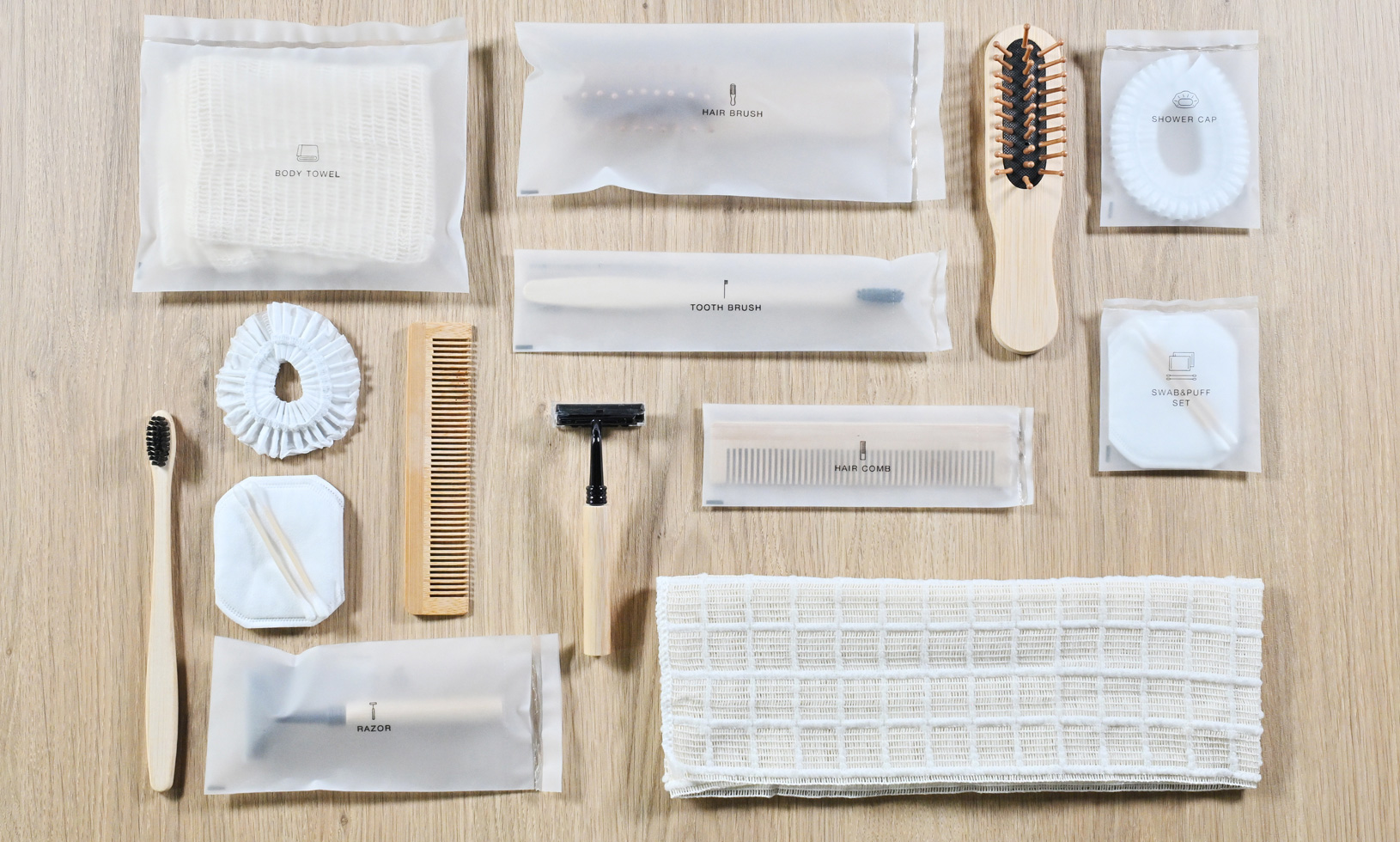 竹綿棒＆コットンセット[袋タイプ]（SUS Swab&Puff set -Bag Type-）