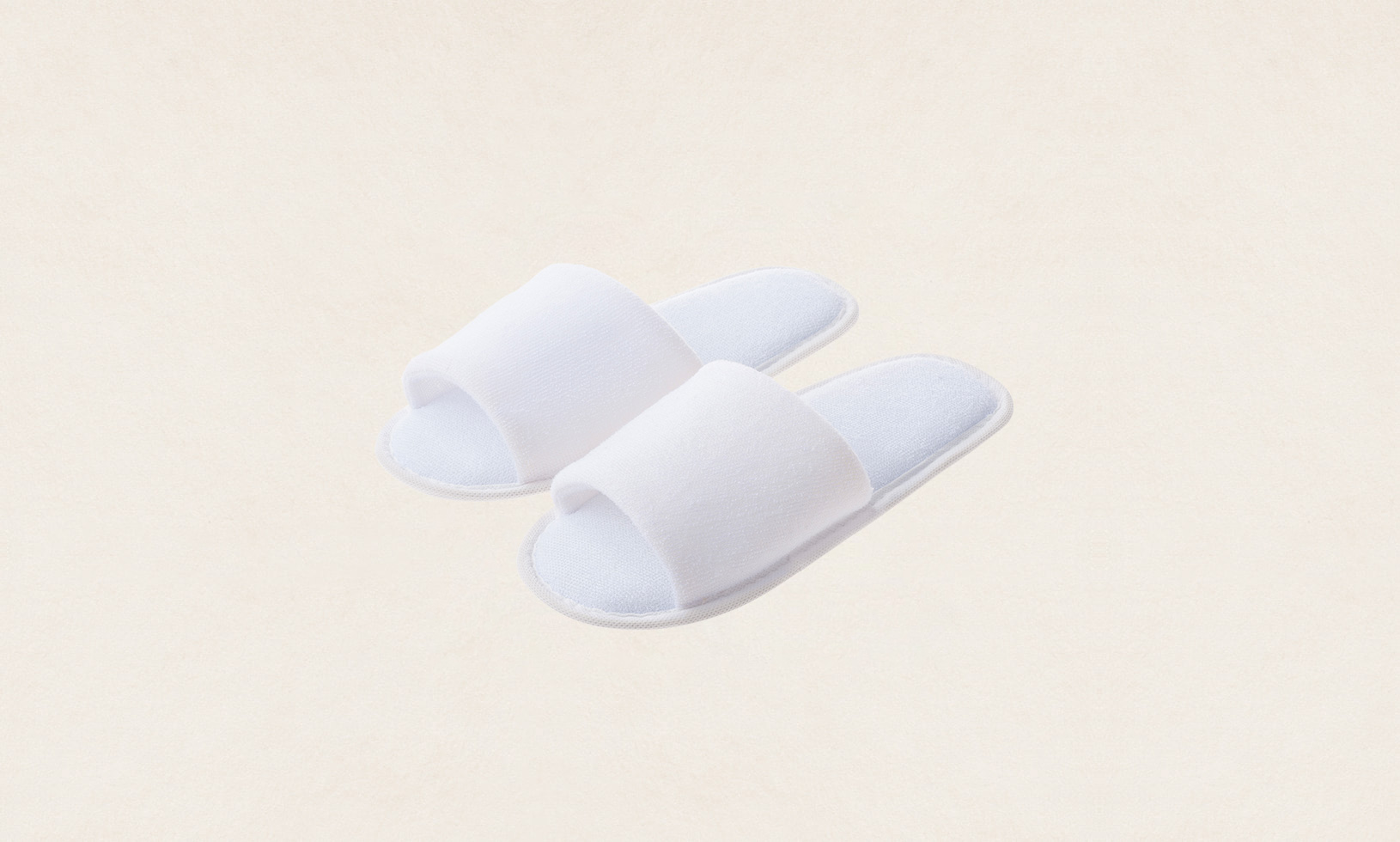 厚手パイル地スリッパ[白]（SUS Thick Pile Slippers -White-）