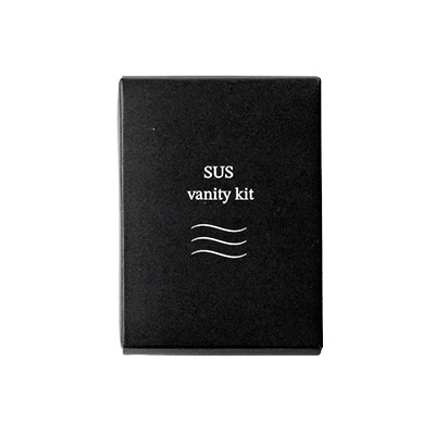 コットン・綿棒&ヘアゴムセット[ブラックシリーズ]（SUS Vanity Kit-Black-）