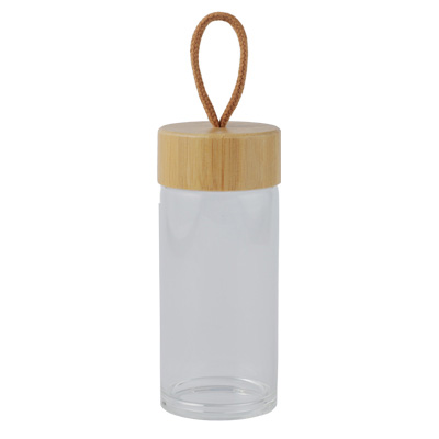 竹蓋ガラスボトル(SUS bamboo glass bottle)
