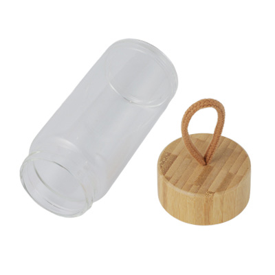 竹蓋ガラスボトル(SUS bamboo glass bottle)