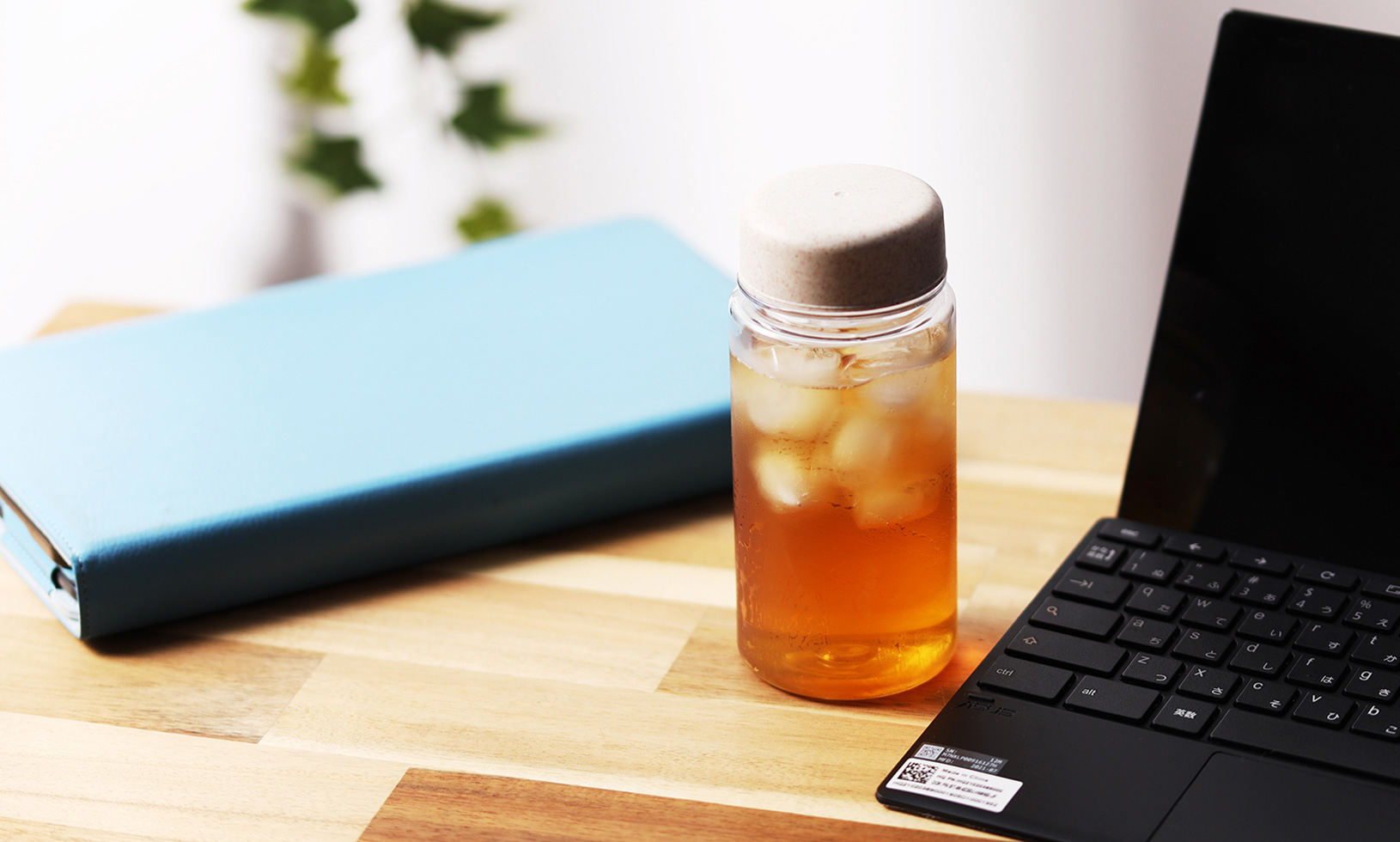 SUS Coffee Grounds / Straw Reuse Clear Bottle（コーヒー粉 / 麦わら再利用 クリアボトル）