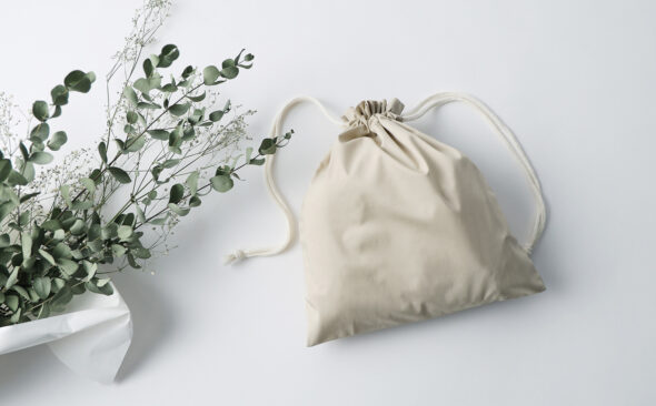 バンブーファイバー配合　巾着（SUS Bamboo Fiber Bag）