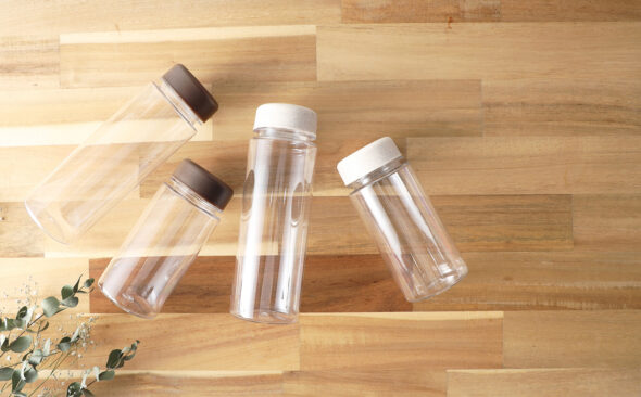 Coffee Grounds / Straw Reuse Clear Bottle（コーヒー粉再利用／麦わら再利用 クリアボトル）