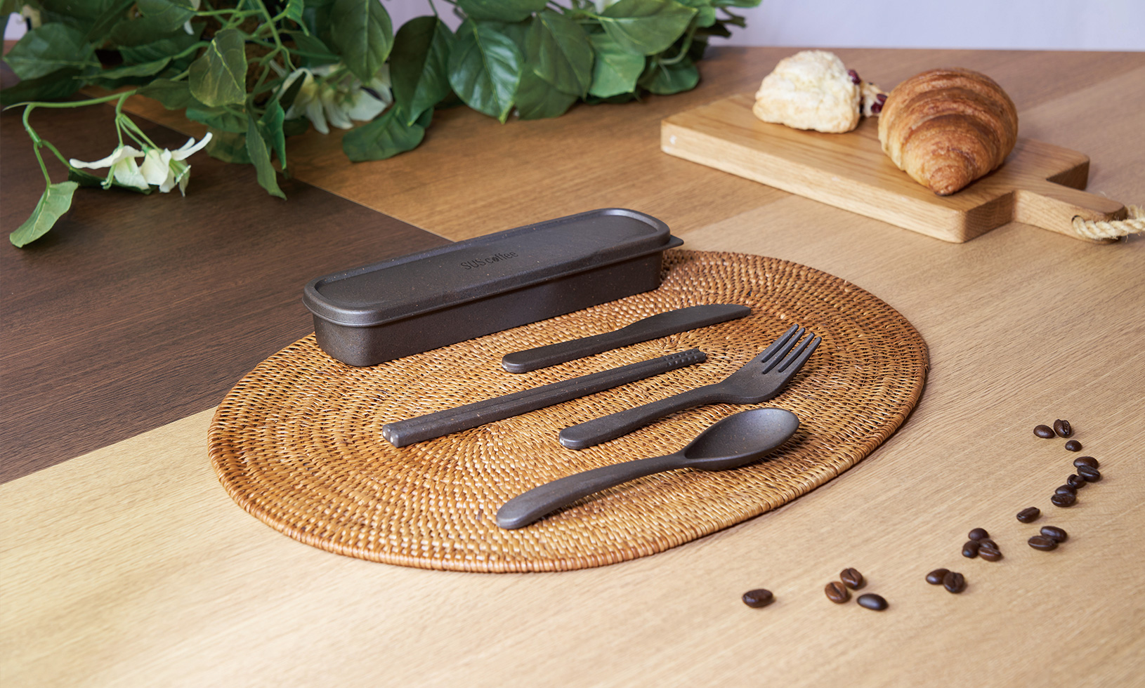 SUS coffee PLA Cutlery Set（サスコーヒー PLAカトラリーセット