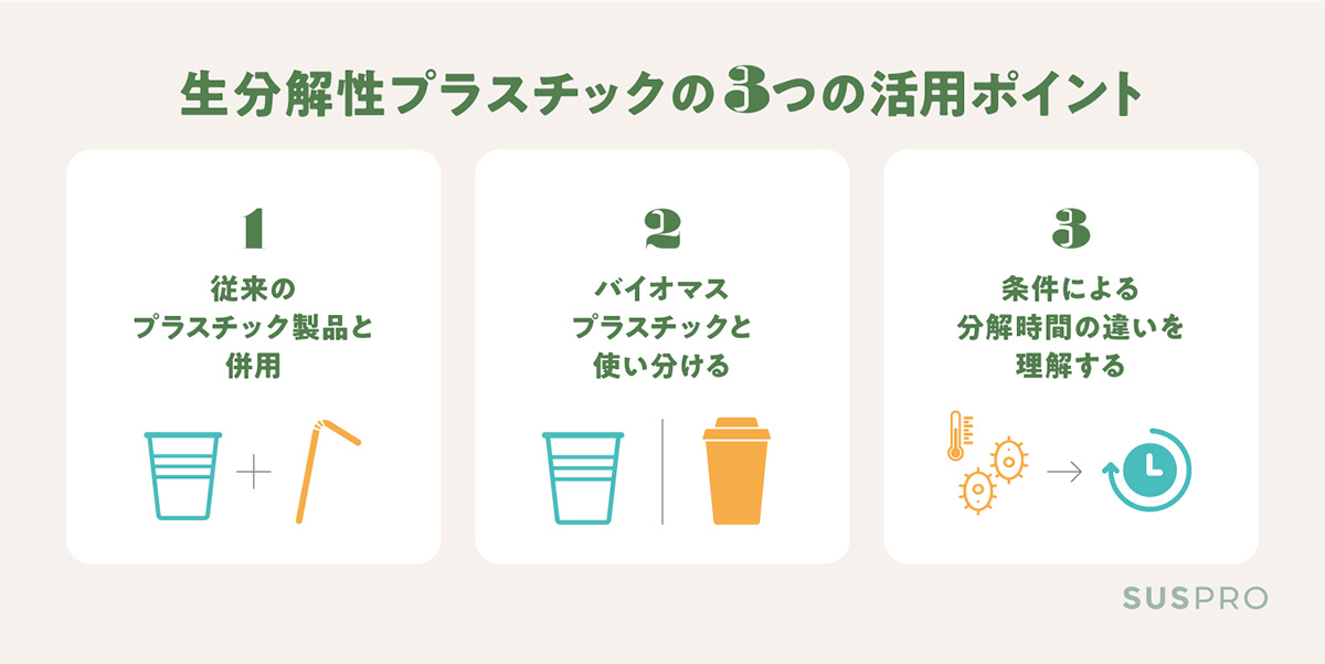 生分解性プラスチックとは?注目の背景・今後の課題と活用のコツ | サステナブルグッズ・アメニティ制作「SUSPRO」公式サイト