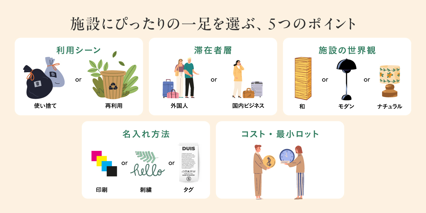 施設にぴったりの一足を選ぶには?5つのチェックポイント